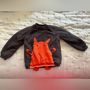 18-24 months monster sweater fleece lined